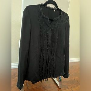 Eli Tahari black blouse